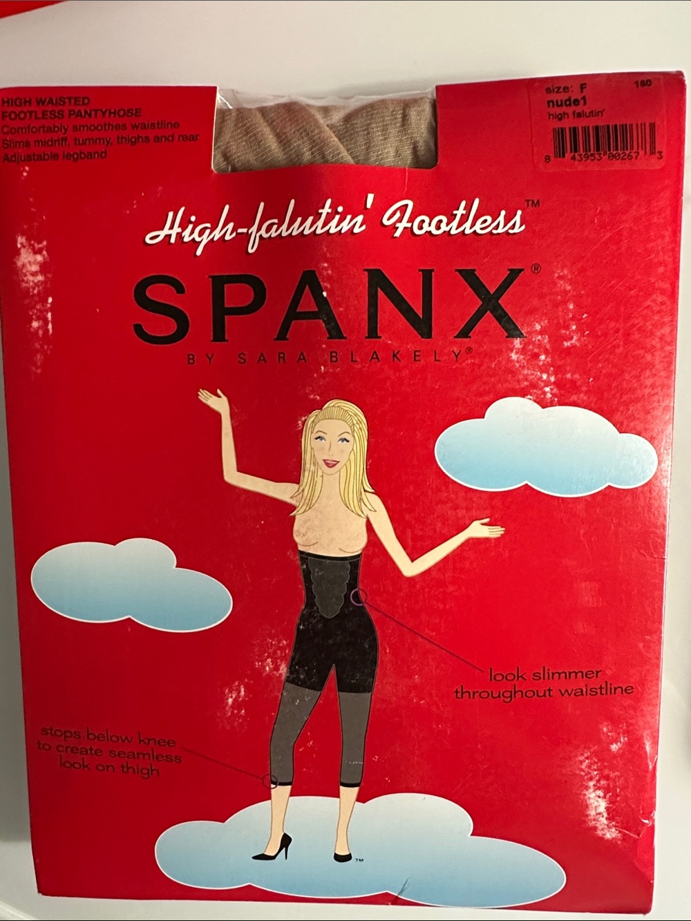 SPANX High-Waisted Footless Shaping Pantyhose Plus Size F Nude NWT Hi Falutin’